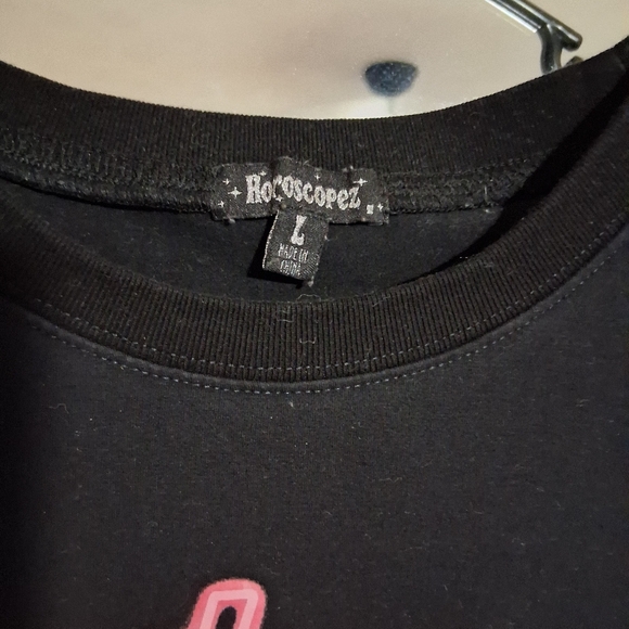 Black Tee with Pink Flamingo - Picture 3 of 3